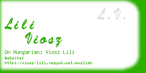 lili viosz business card